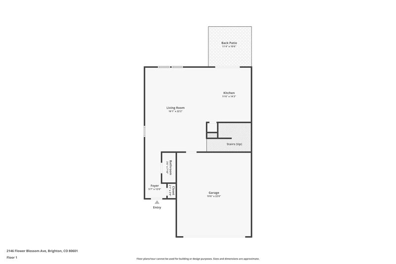 2,290/Mo, 2146 Flower Blossom Ave Brighton, CO 80601 Floorplan View