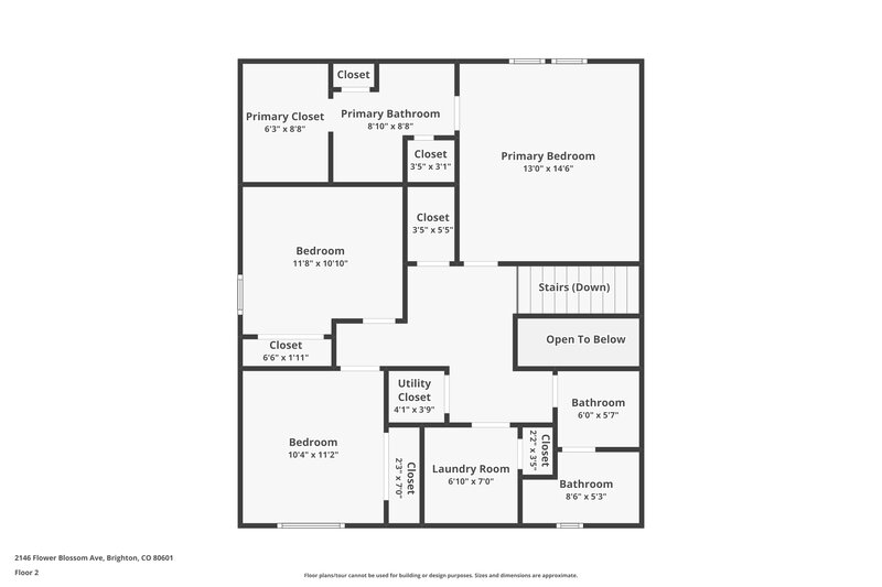 2,290/Mo, 2146 Flower Blossom Ave Brighton, CO 80601 Floorplan View 2