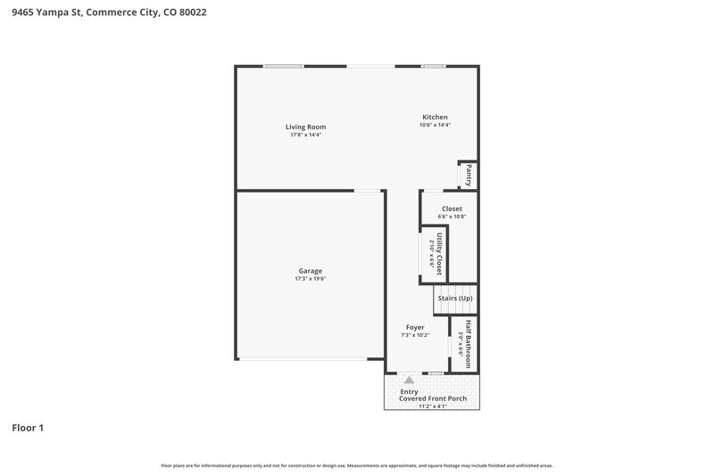 2,960/Mo, 9465 Yampa St Commerce City, CO 80022 Floorplan View