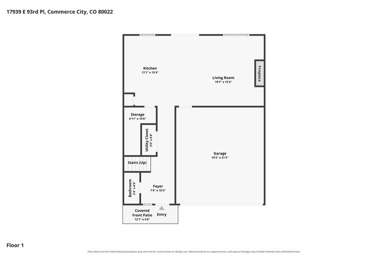 2,980/Mo, 17939 E 93rd Pl Commerce City, CO 80022 Floor Plan View