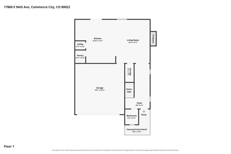 2,950/Mo, 17860 E 94th Ave Commerce City, CO 80022 Floor Plan View