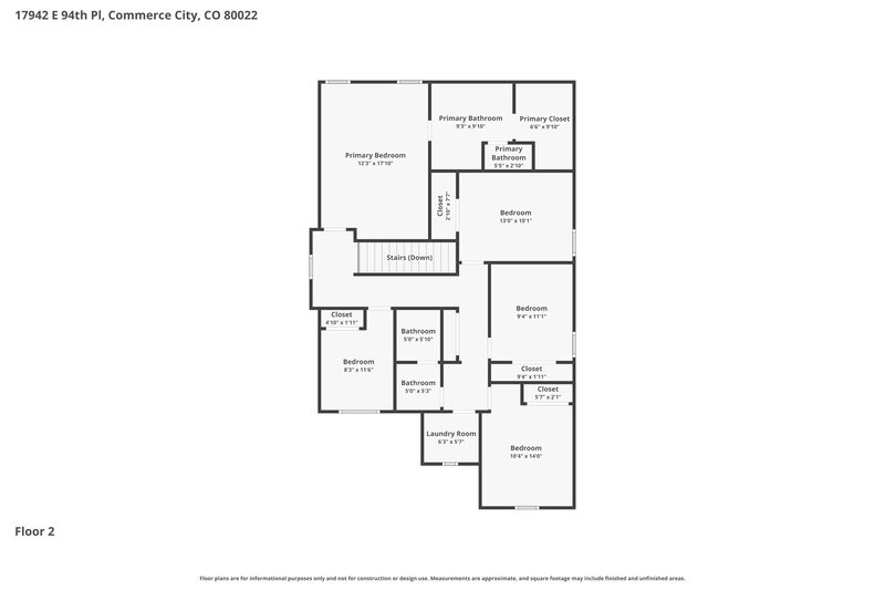 3,180/Mo, 17942 E 94th Place Commerce City, CO 80022 Floorplan View 2