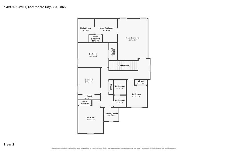 3,150/Mo, 17899 E 93rd Pl Commerce City, CO 80022 Floor Plan View 2