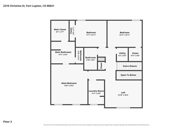 2,690/Mo, 2210 Christina St Fort Lupton, CO 80621 Floor Plan View 2
