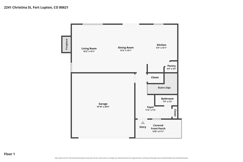 2,690/Mo, 2241 Christina St Fort Lupton, CO 80621 Floor Plan View