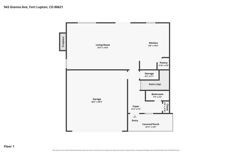 2,690/Mo, 943 Gianna Ave Fort Lupton, CO 80621 Floor Plan View