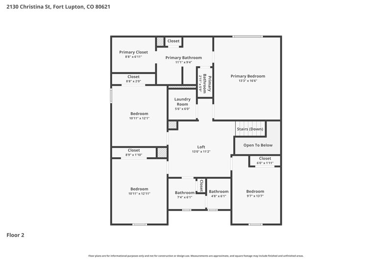 2,995/Mo, 2130 Christina St Fort Lupton, CO 80621 Floorplan View 2