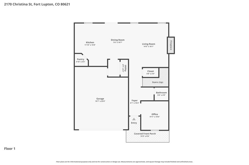 2,895/Mo, 2170 Christina St Fort Lupton, CO 80621 Floorplan View