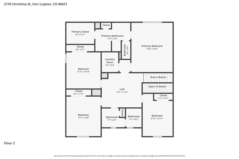 2,895/Mo, 2170 Christina St Fort Lupton, CO 80621 Floorplan View 2
