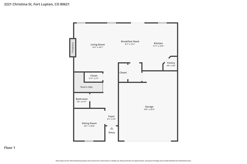 2,895/Mo, 2221 Christina St Fort Lupton, CO 80621 Floorplan View