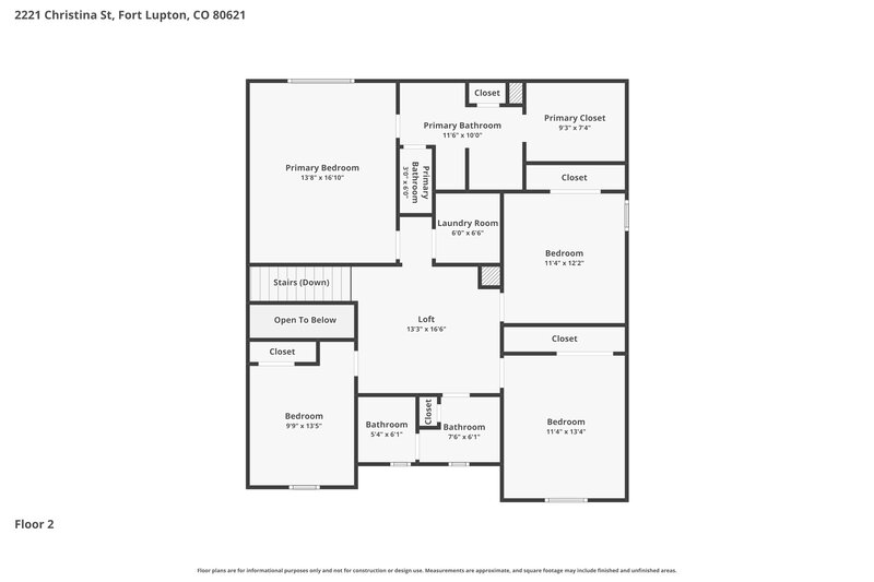 2,895/Mo, 2221 Christina St Fort Lupton, CO 80621 Floorplan View 2