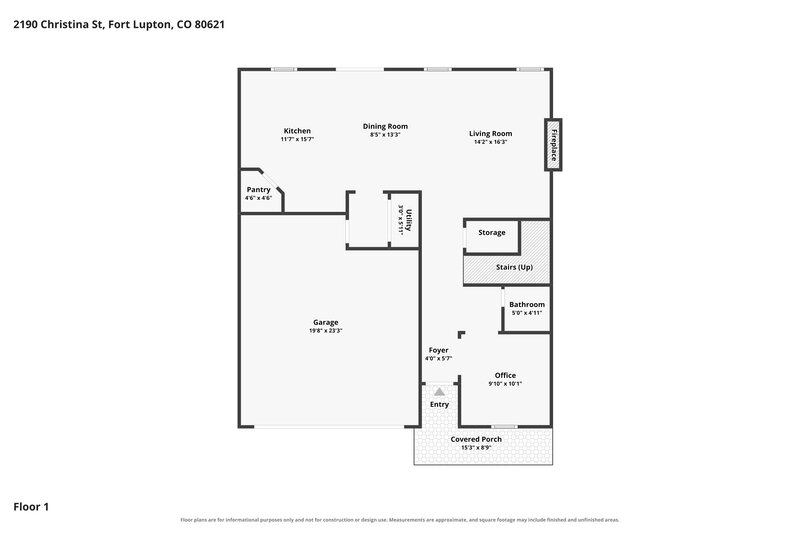 2,800/Mo, 2190 Christina St Fort Lupton, CO 80621 Floor Plan View