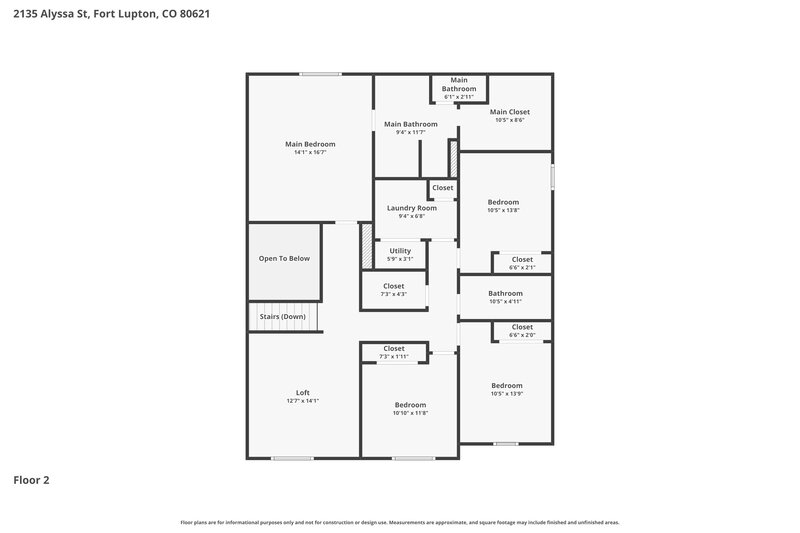 3,285/Mo, 2135 Alyssa St Fort Lupton, CO 80621 Floorplan View 2