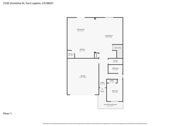 3,225/Mo, 2120 Christina St Fort Lupton, CO 80621 Floorplan View