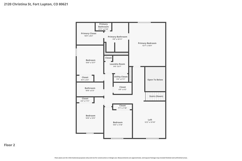 3,225/Mo, 2120 Christina St Fort Lupton, CO 80621 Floorplan View 2