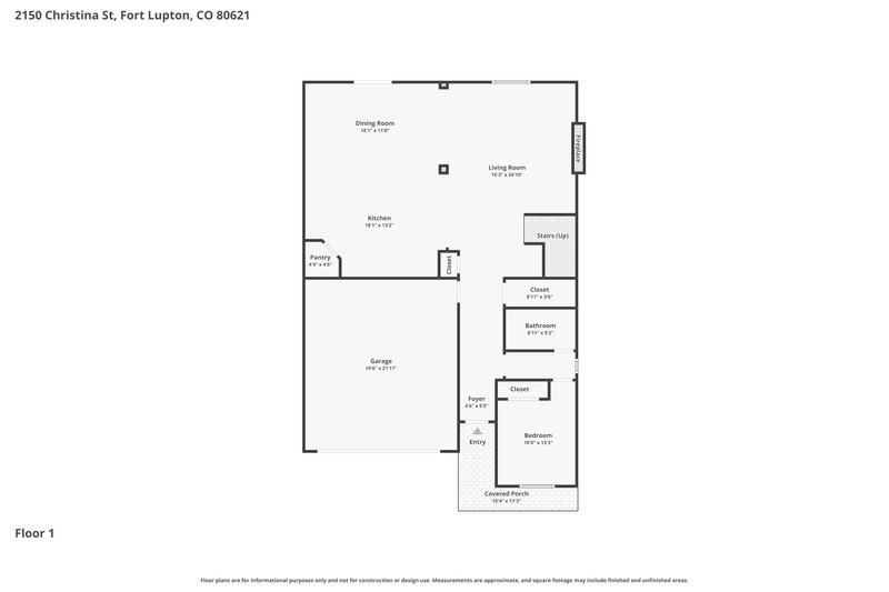 3,285/Mo, 2150 Christina St Fort Lupton, CO 80621 Floorplan View