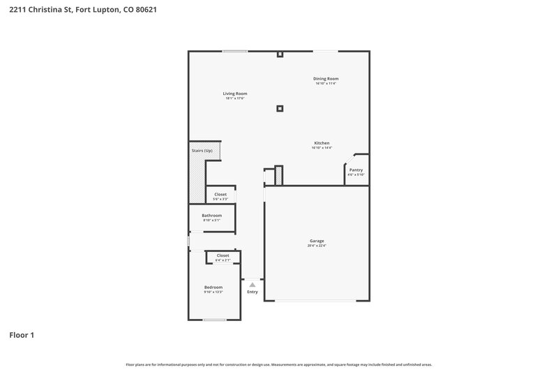 3,195/Mo, 2211 Christina St Fort Lupton, CO 80621 Floorplan View