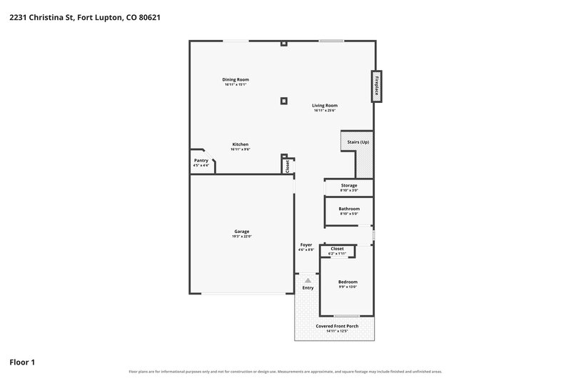 3,045/Mo, 2231 Christina St Fort Lupton, CO 80621 Floor Plan View