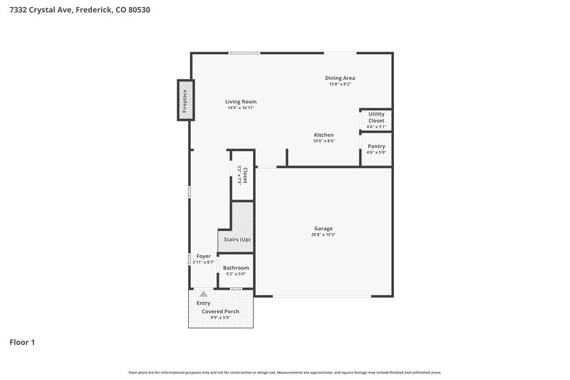 2,965/Mo, 7332 Crystal Ave Frederick, CO 80530 Floorplan View
