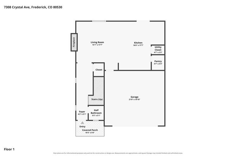 2,685/Mo, 7308 Crystal Ave Frederick, CO 80530 Floorplan View