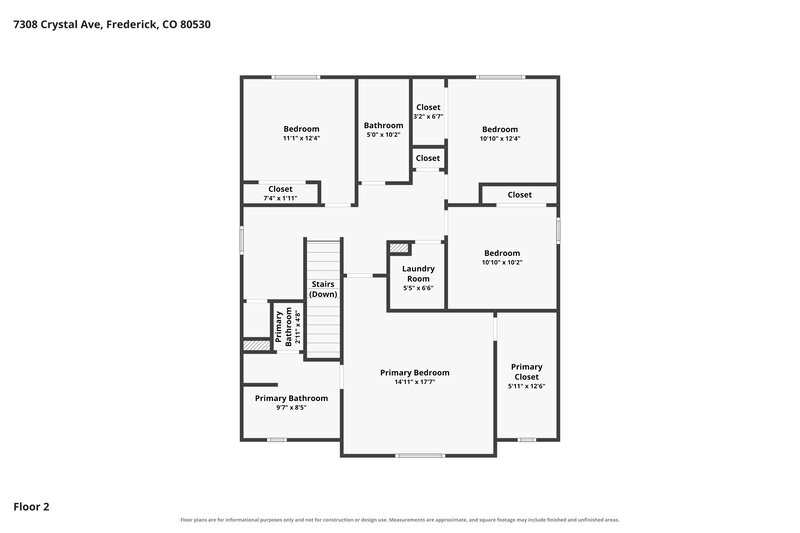 2,685/Mo, 7308 Crystal Ave Frederick, CO 80530 Floorplan View 2