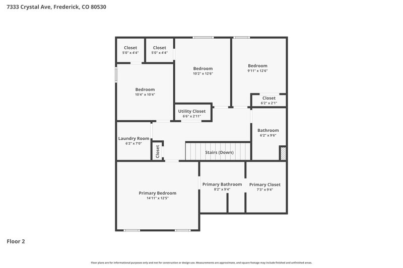 3,065/Mo, 7333 Crystal Ave Frederick, CO 80530 Floorplan View 2