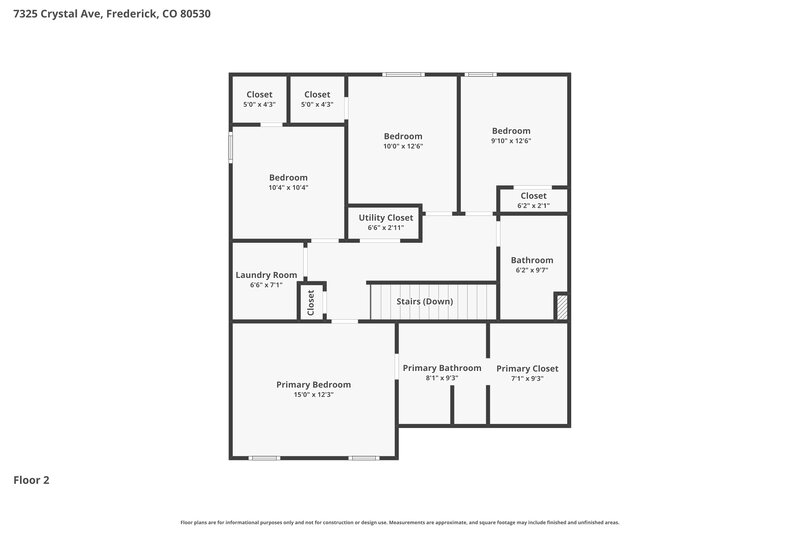 3,065/Mo, 7325 Crystal Ave Frederick, CO 80530 Floorplan View 2