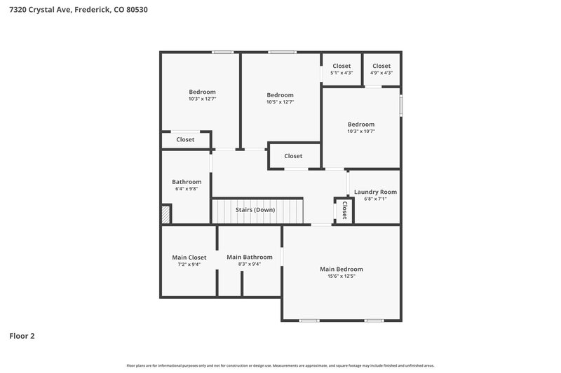 2,990/Mo, 7320 Crystal Ave Frederick, CO 80530 Floor Plan View