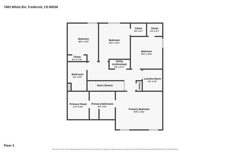 2,995/Mo, 7403 White River St Frederick, CO 80530 Floor Plan View 2