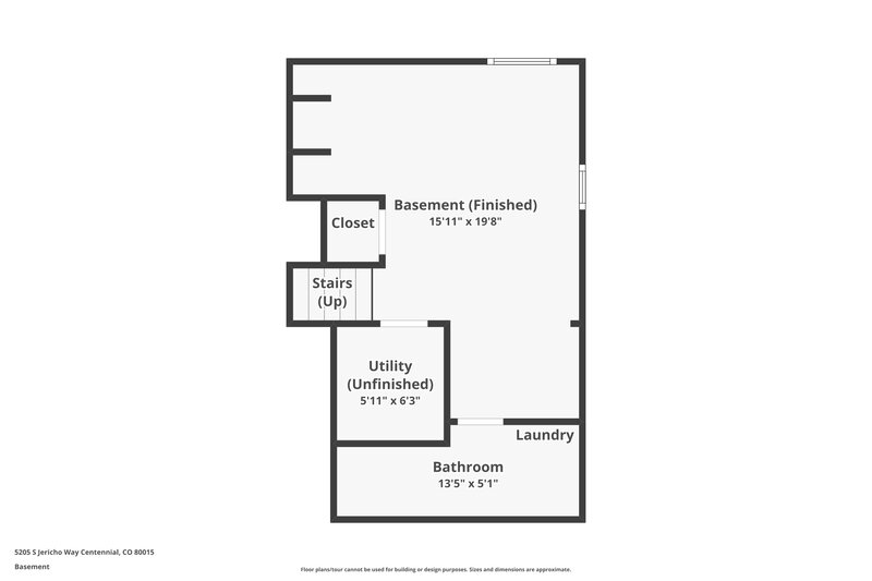 2,970/Mo, 5205 S Jericho Way Centennial, CO 80015 Floorplan View