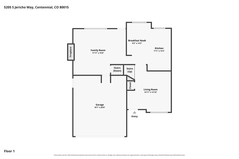 2,985/Mo, 5205 S Jericho Way Centennial, CO 80015 Floor Plan View 2