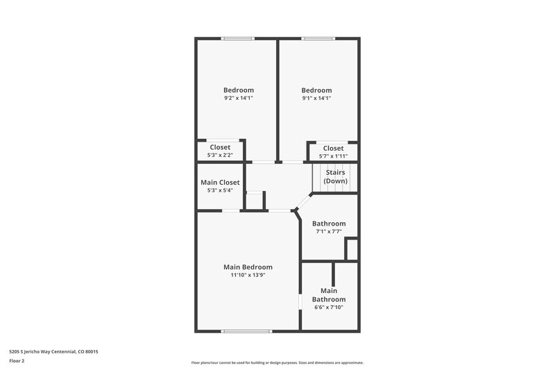 2,970/Mo, 5205 S Jericho Way Centennial, CO 80015 Floorplan View 3