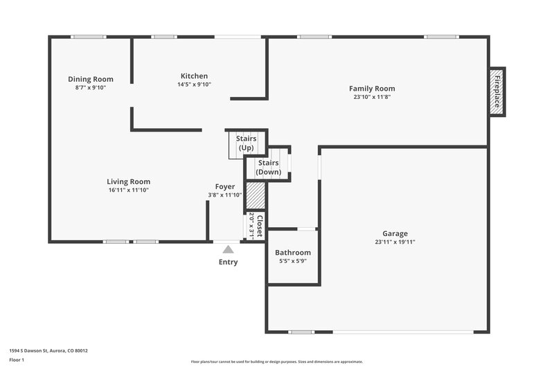 2,905/Mo, 1594 S Dawson St Aurora, CO 80012 Floor Plan View 2