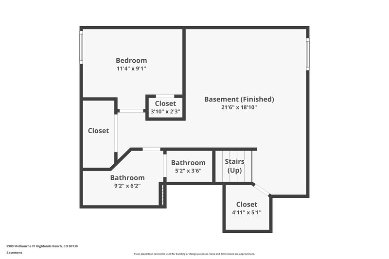 3,465/Mo, 9909 Melbourne Pl Highlands Ranch, CO 80130 Floor Plan View