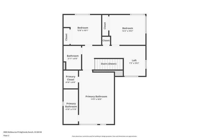 3,465/Mo, 9909 Melbourne Pl Highlands Ranch, CO 80130 Floor Plan View 3