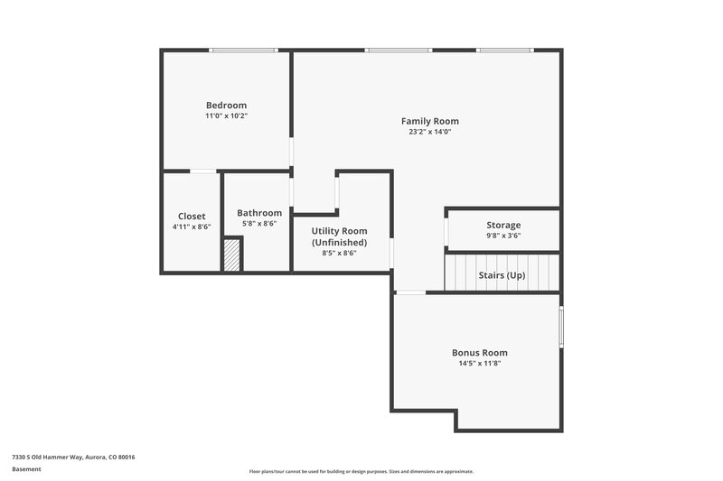 3,295/Mo, 7330 S Old Hammer Way Aurora, CO 80016 Floor Plan View 3