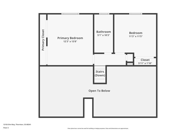 2,635/Mo, 12155 Elm Way Thornton, CO 80241 Floor Plan View 2
