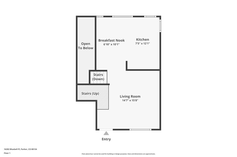 2,985/Mo, 16282 Bluebell Pl Parker, CO 80134 Floorplan View