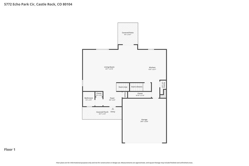 3,335/Mo, 5772 Echo Park Cir Castle Rock, CO 80104 Floor Plan View