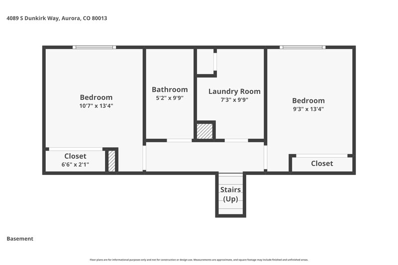 2,770/Mo, 4089 S Dunkirk Way Aurora, CO 80013 Floor Plan View