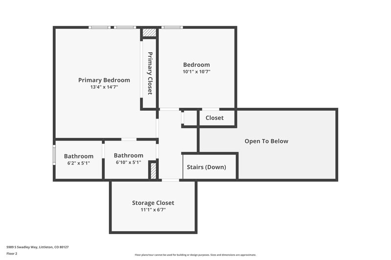3,055/Mo, 5989 S Swadley Way Littleton, CO 80127 Floor Plan View 2