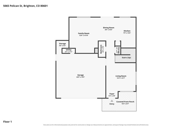 2,640/Mo, 5065 Pelican St Brighton, CO 80601 Floor Plan View