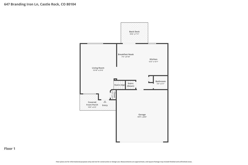 3,195/Mo, 647 Branding Iron Ln Castle Rock, CO 80104 Floor Plan View 2