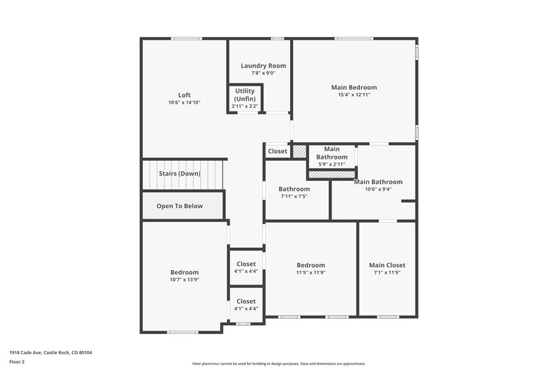3,225/Mo, 1918 Cade Ave Castle Rock, CO 80104 Floor Plan View 2