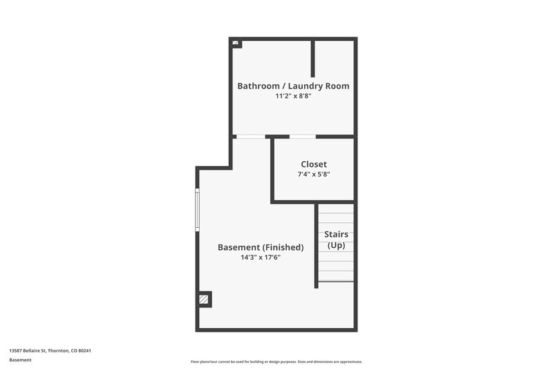 2,750/Mo, 13587 Bellaire St Thornton, CO 80241 Floor Plan View