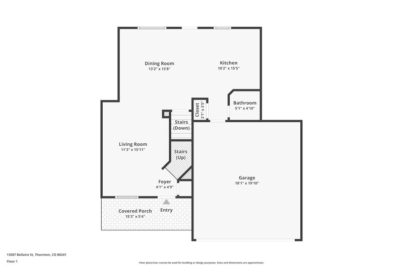 2,750/Mo, 13587 Bellaire St Thornton, CO 80241 Floor Plan View 2