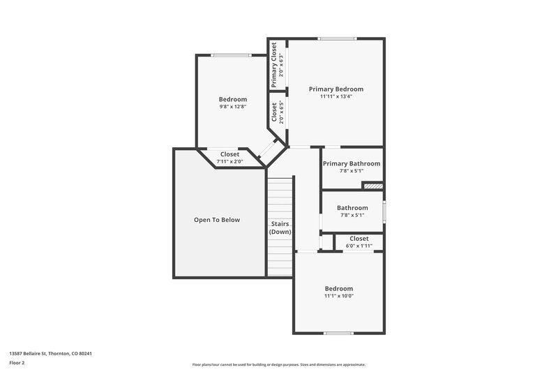 2,750/Mo, 13587 Bellaire St Thornton, CO 80241 Floor Plan View 3
