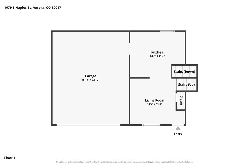 2,690/Mo, 1679 S Naples St Aurora, CO 80017 Floor Plan View