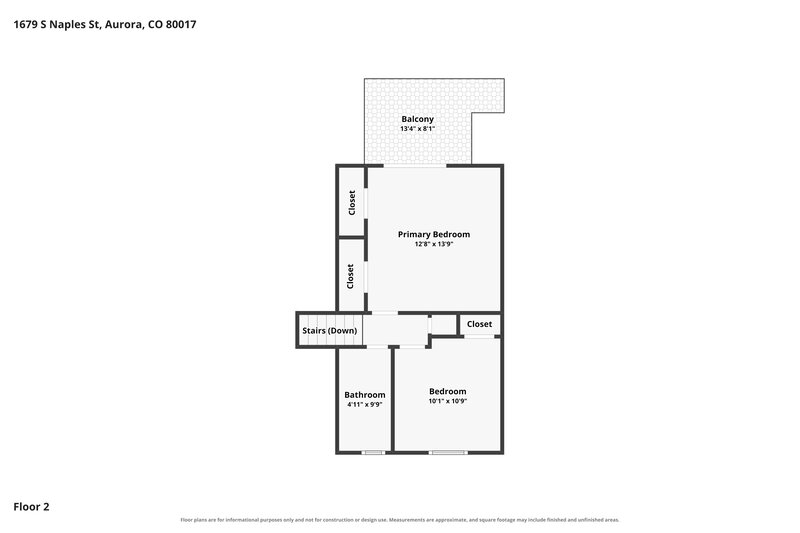 2,690/Mo, 1679 S Naples St Aurora, CO 80017 Floor Plan View 2