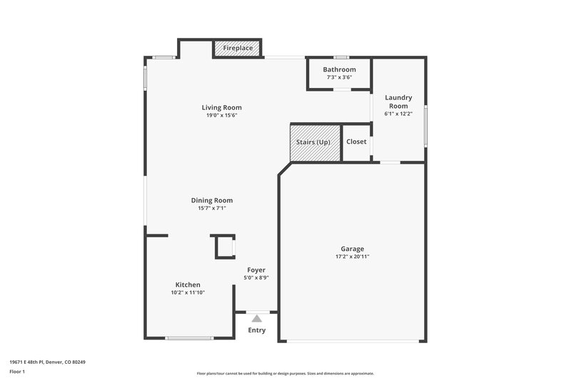 2,710/Mo, 19671 E 48th Pl Denver, CO 80249 Floor Plan View